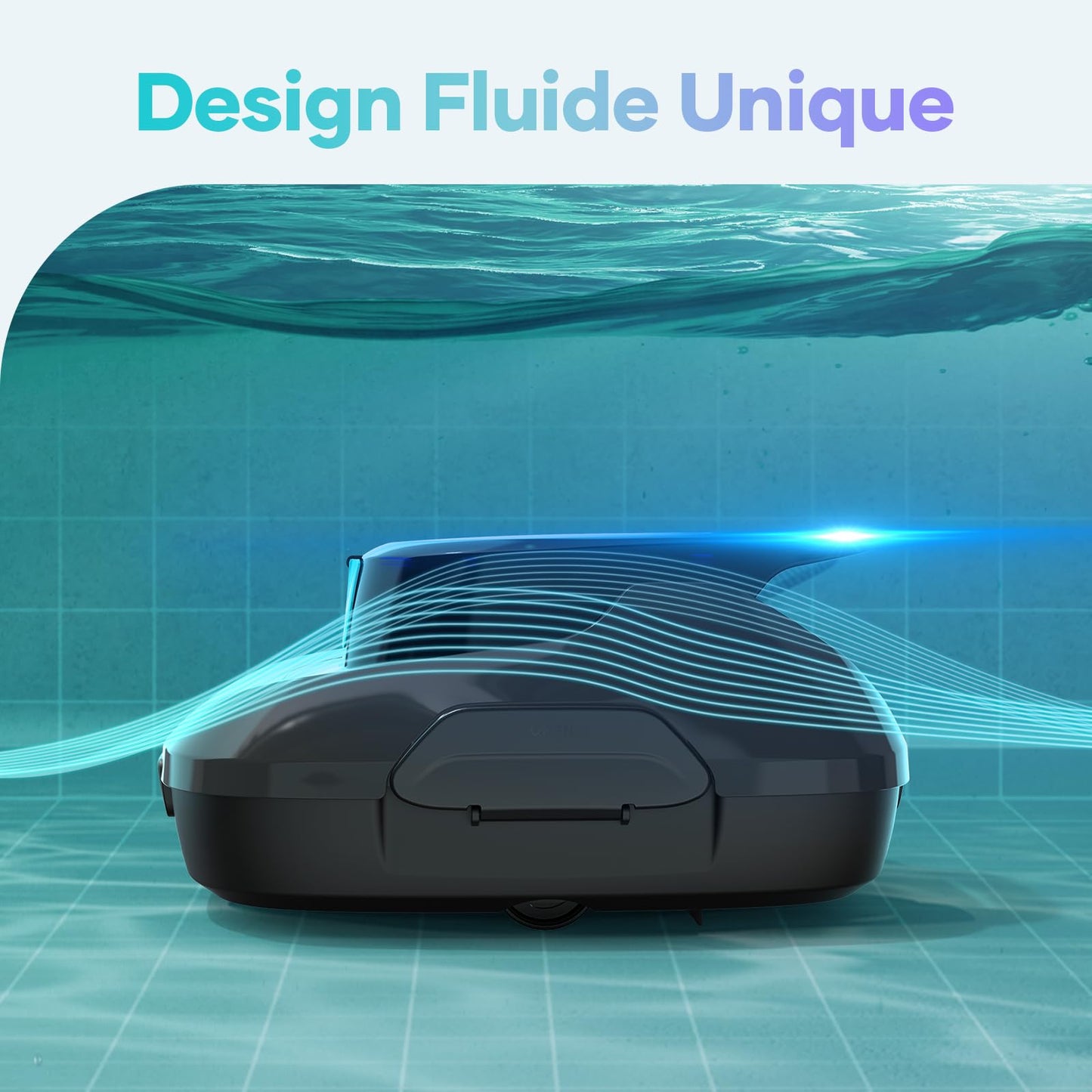 AIPER Kabelloser Poolroboter – Akku 90 Min, Doppelantrieb, Selbstpark, für Flachbodenpools bis 80 m²