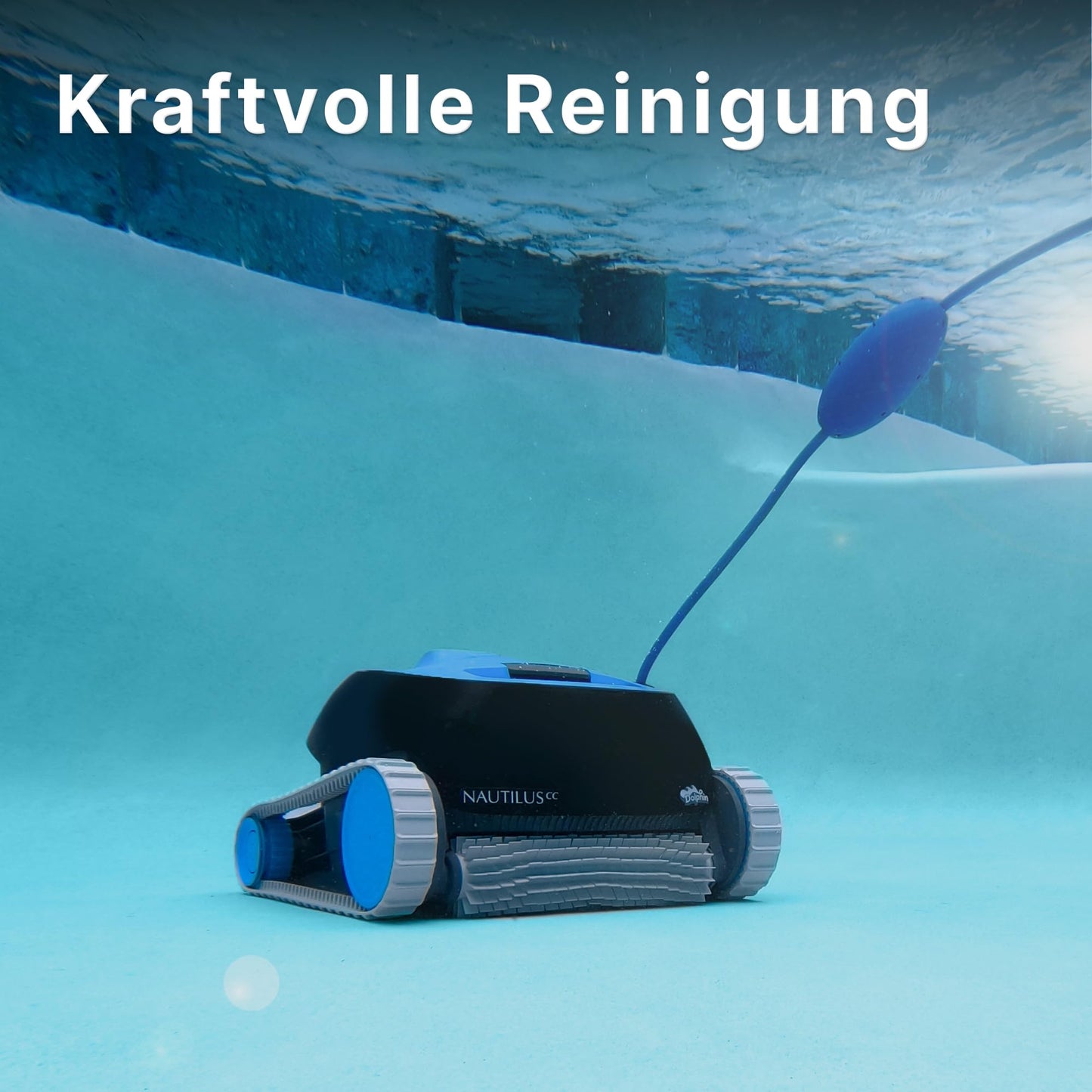 Dolphin Nautilus CC Poolroboter – automatischer Kabelreiniger, Boden & Wand, für eingelassene Pools bis 10 m, energiesparend
