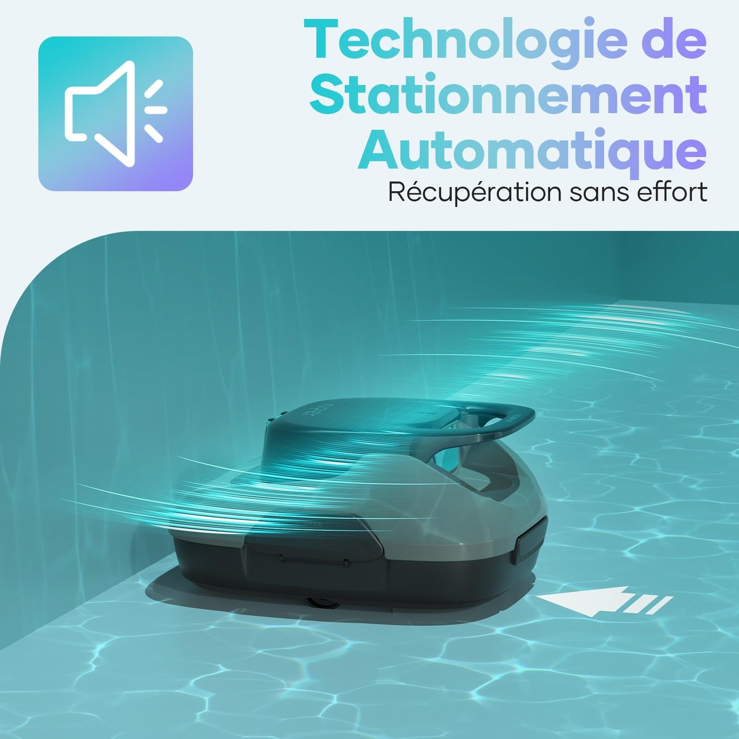 AIPER Kabelloser Poolroboter – Akku 90 Min, Doppelantrieb, Selbstpark, für Flachbodenpools bis 80 m²