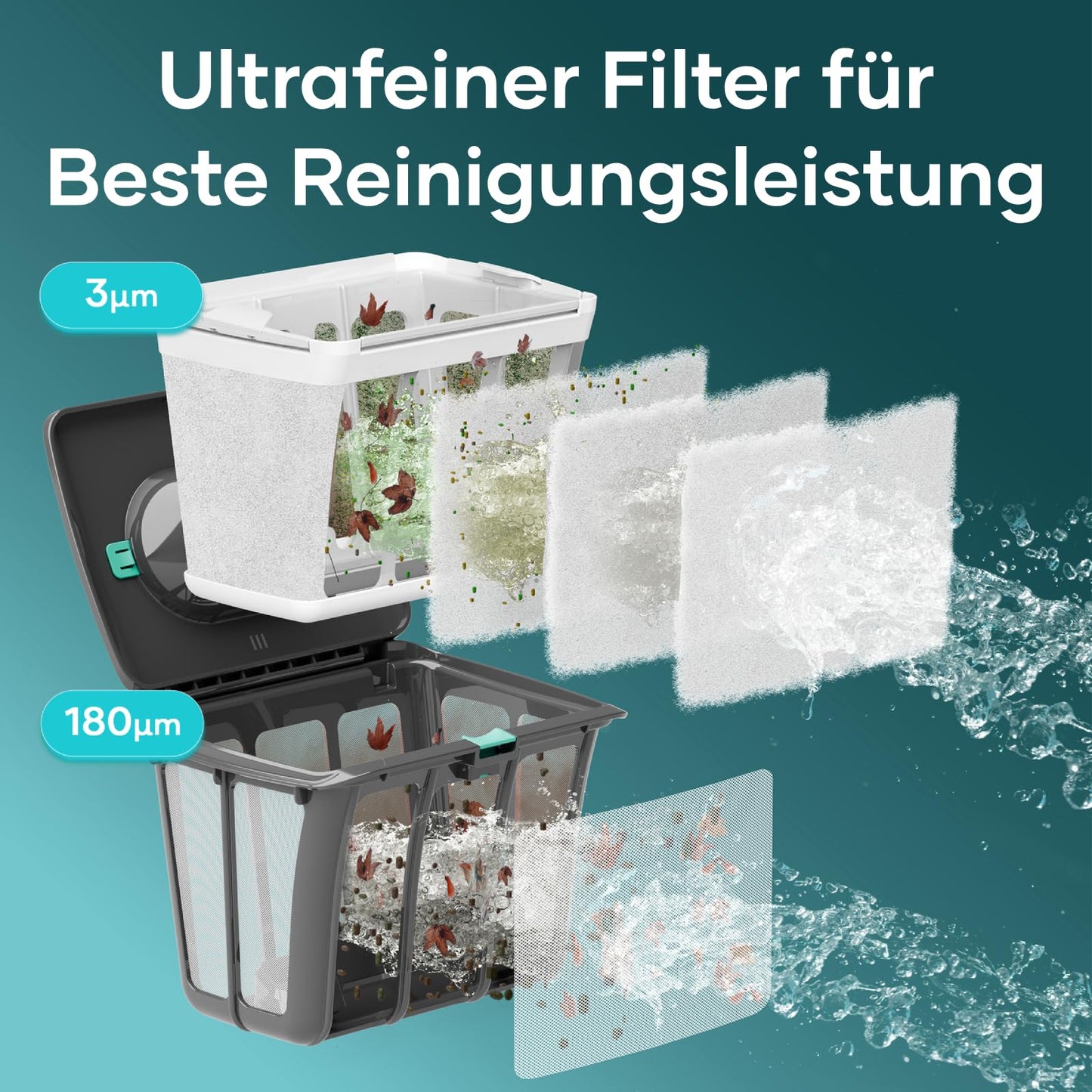 AIPER Scuba S1 (2025 Upgrade) Poolroboter, Akku mit 180 Min Laufzeit, Ultrafeinfilter, Wand- & Wasserlinienreinigung, App & OTA, bis 150 m²