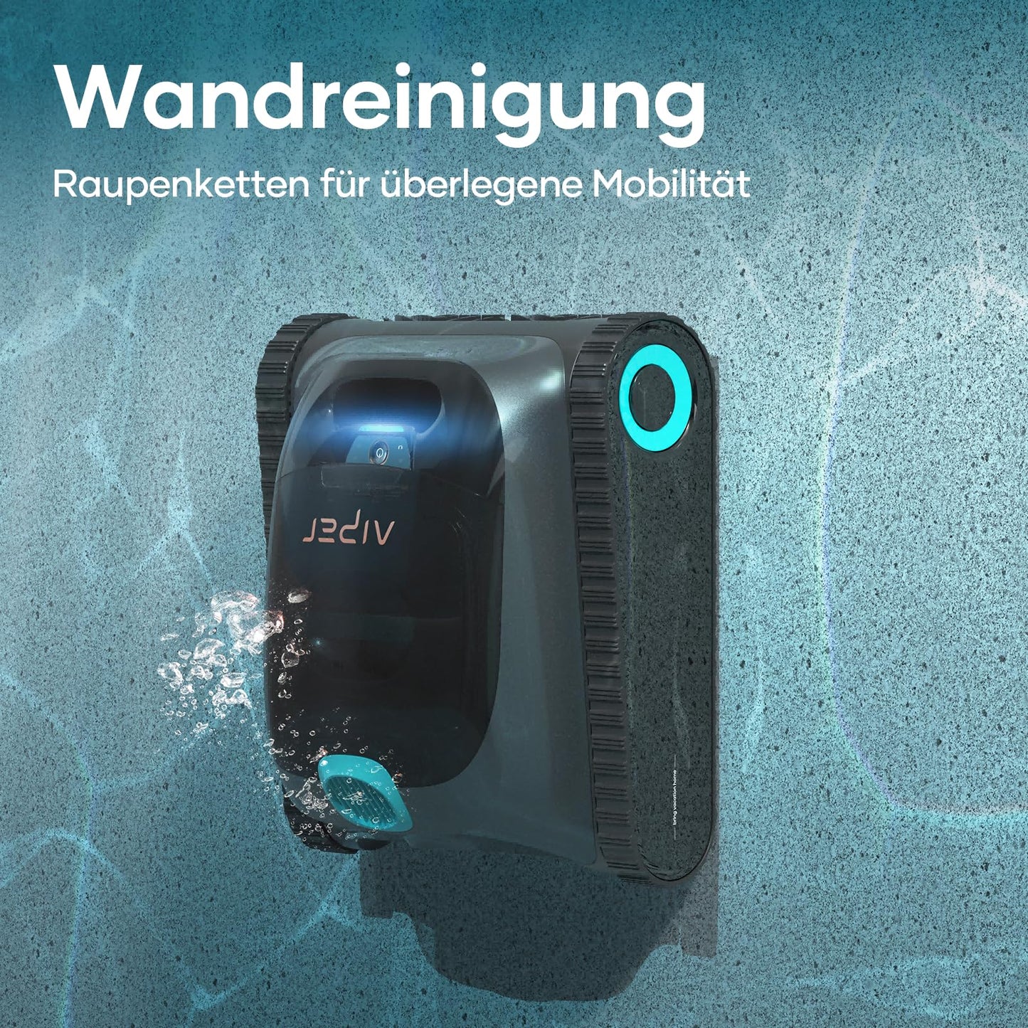 AIPER Scuba S1 (2025 Upgrade) Poolroboter, Akku mit 180 Min Laufzeit, Ultrafeinfilter, Wand- & Wasserlinienreinigung, App & OTA, bis 150 m²