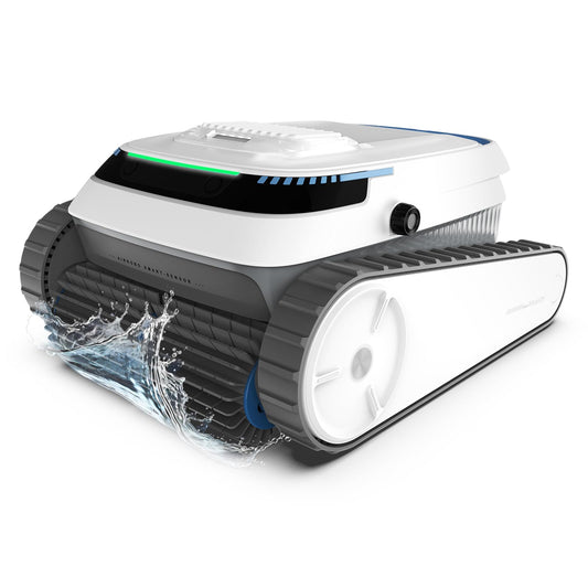 AIRROBO PC10 Poolroboter, kabellos mit Akku, Boden, Wand & Wasserlinie, intelligente Navigation, 120 Min Laufzeit, Wandklettern, für Pools bis 170 m²