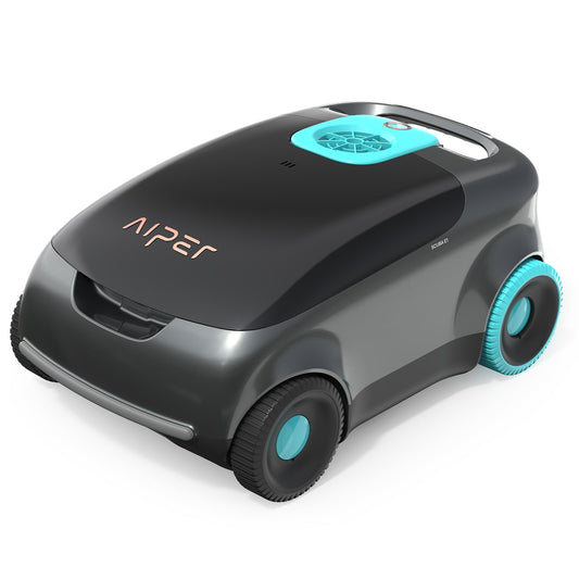 AIPER Kabelloser Poolroboter – 100–130 Min Akku, Auto-Parken, Partikelfilter, für oberirdische Pools bis 100 m²