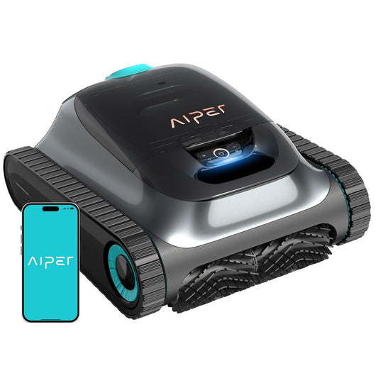 AIPER Scuba S1 (2025 Upgrade) Poolroboter, Akku mit 180 Min Laufzeit, Ultrafeinfilter, Wand- & Wasserlinienreinigung, App & OTA, bis 150 m²