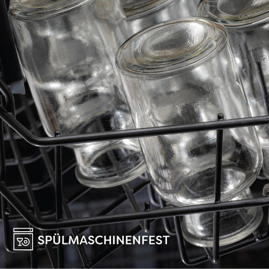Praknu 12 Mini Glasvasen - 10 cm hoch - Inklusive Juteschnur - Vintage Design - Traumhafte Deko für Hochzeit - Spülmaschinenfest